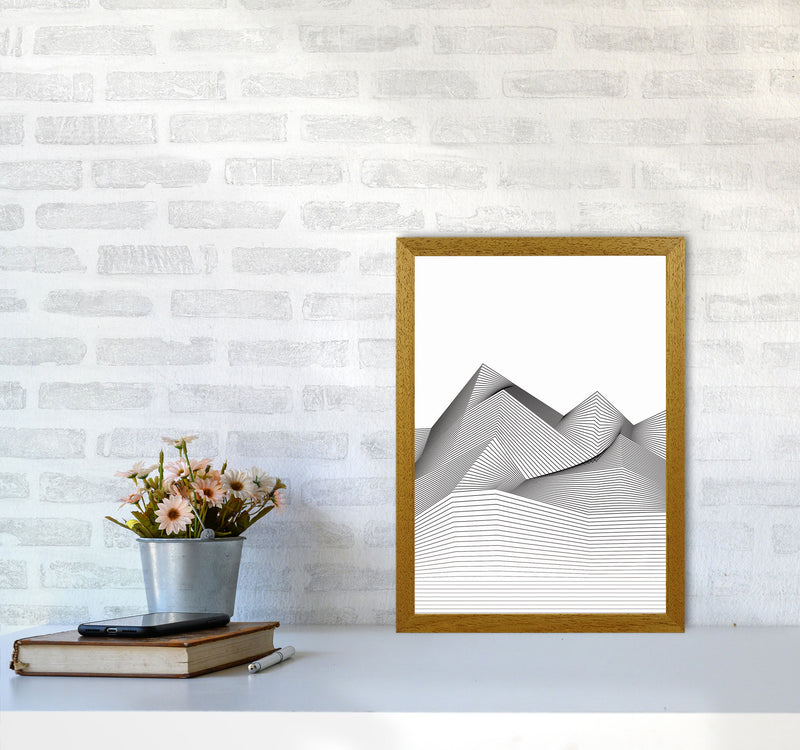Line Mountains Art Print by Jason Stanley A3 Print Only