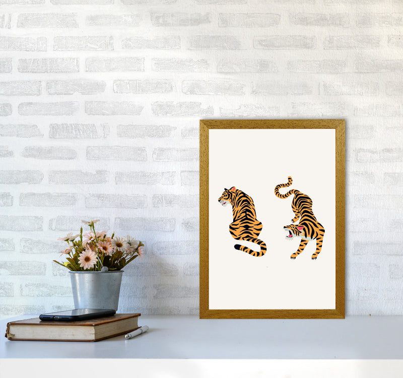 The Two Tigers Art Print by Jason Stanley A3 Print Only