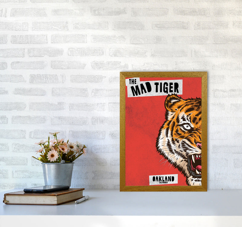The Mad Tiger Art Print by Jason Stanley A3 Print Only