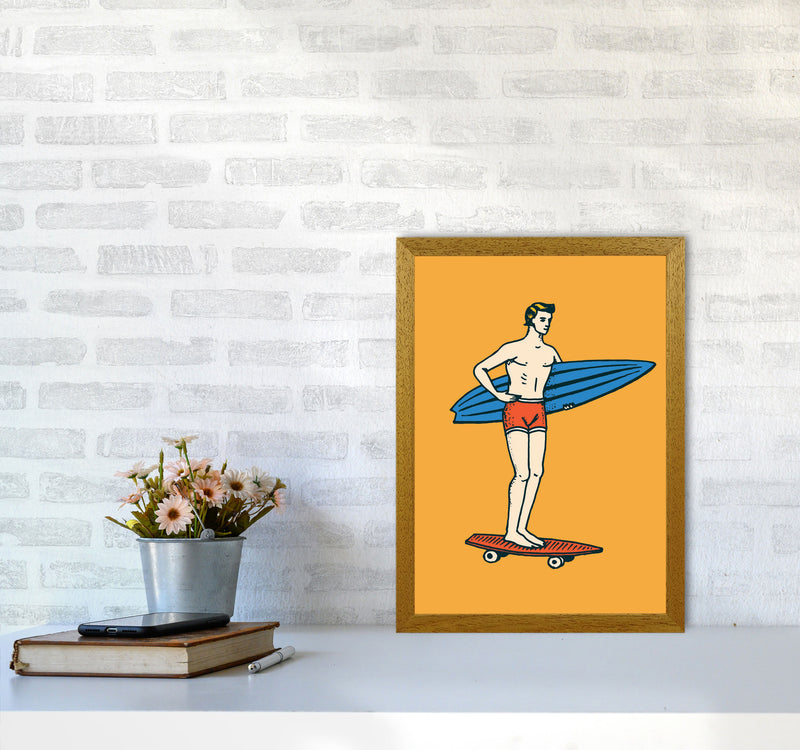 Gone Surfin' Art Print by Jason Stanley A3 Print Only