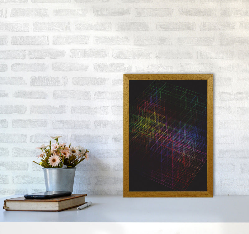 Laser Cube Art Print by Jason Stanley A3 Print Only