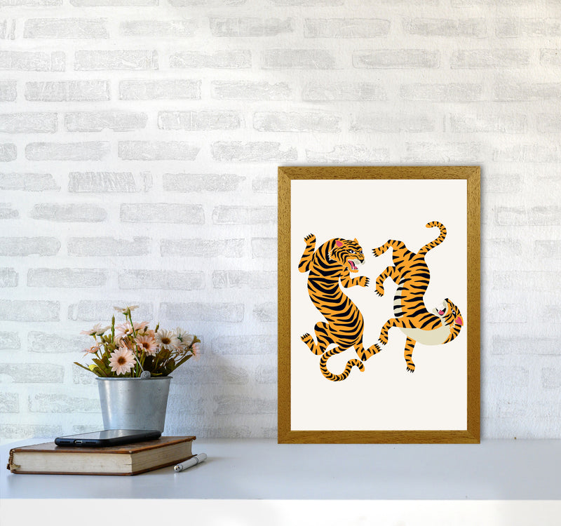 Two Tigers Art Print by Jason Stanley A3 Print Only
