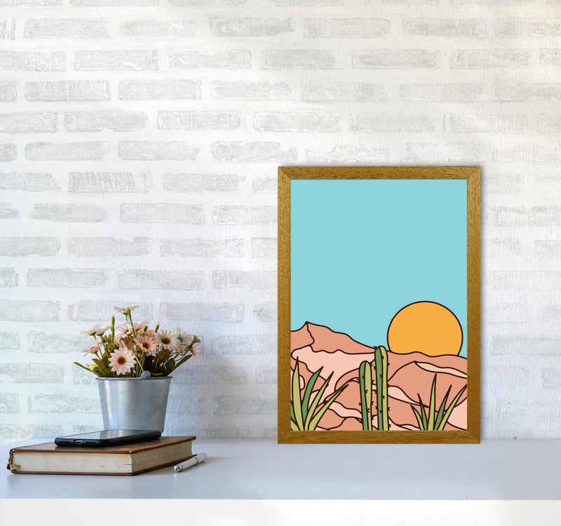 Minimal Desert Sunset Art Print by Jason Stanley A3 Print Only