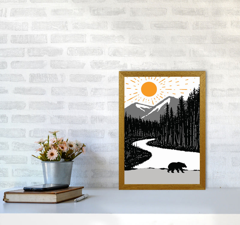 Bear By The River Art Print by Jason Stanley A3 Print Only