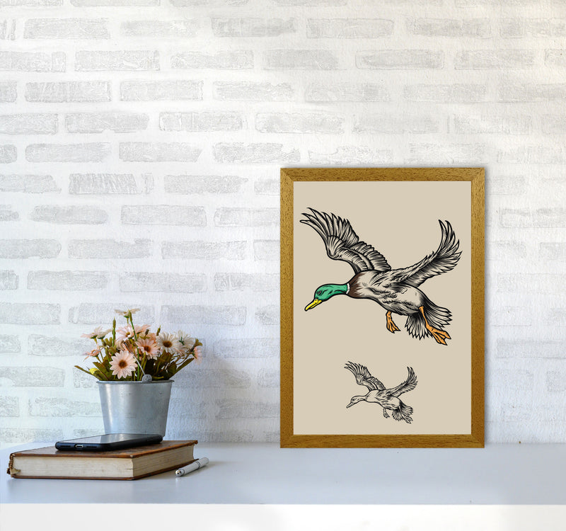 Flying Ducks Art Print by Jason Stanley A3 Print Only