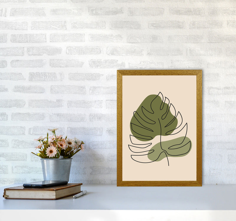 Abstract One Line Leaf Drawing II Art Print by Jason Stanley A3 Print Only