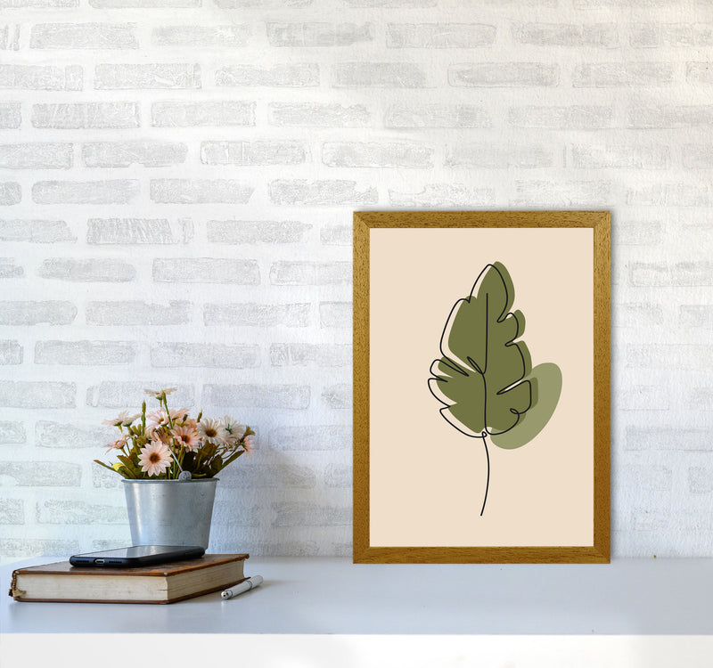 Abstract One Line Leaf Drawing III Art Print by Jason Stanley A3 Print Only