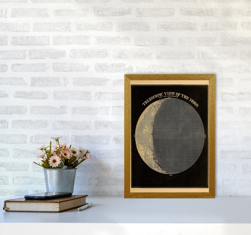 Telescopic View Of The Moon Art Print by Jason Stanley A3 Print Only