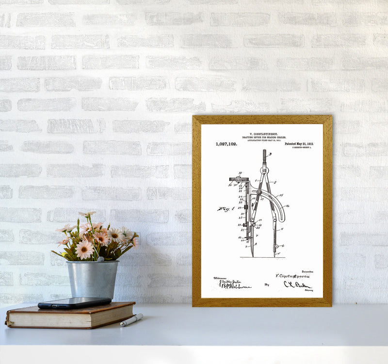 Drafting Device Patent Art Print by Jason Stanley A3 Print Only