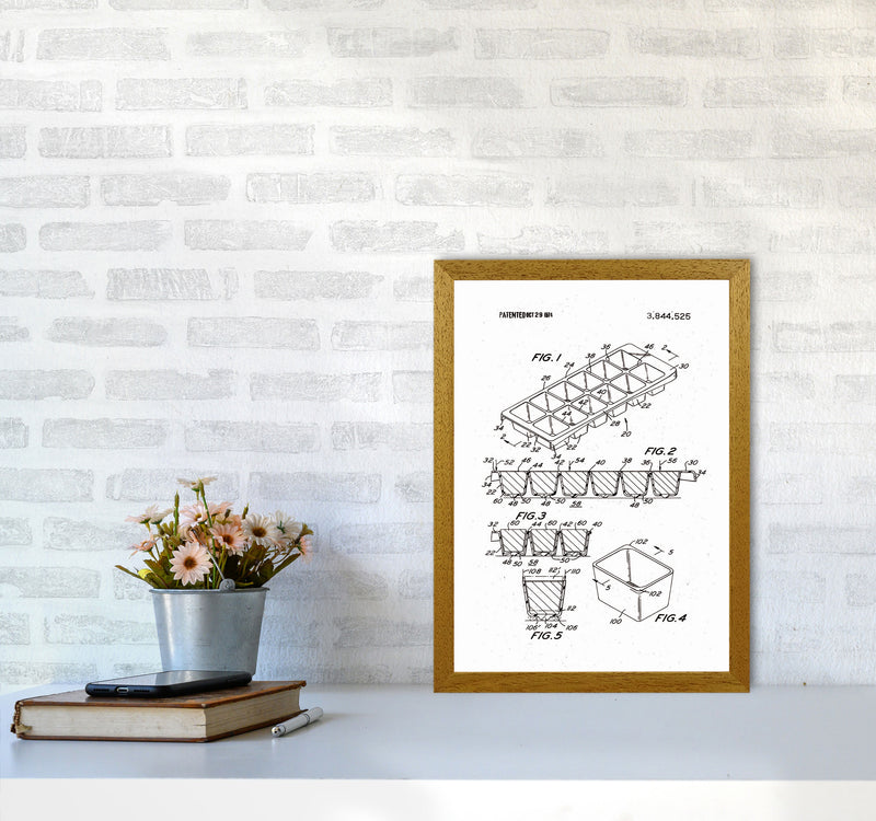 Ice Cube Tray Patent Art Print by Jason Stanley A3 Print Only