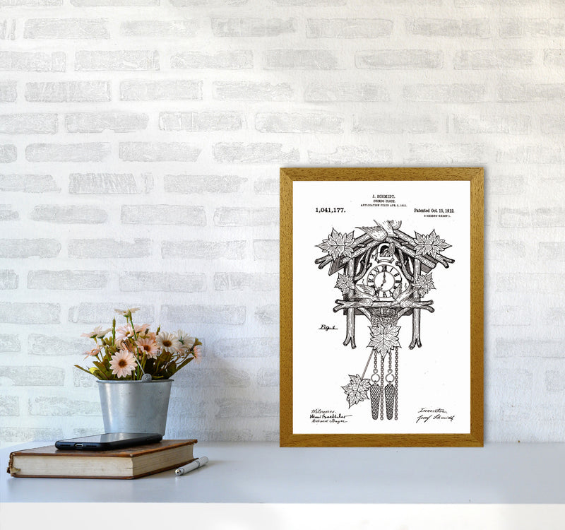 Cuckoo Clock Patent Art Print by Jason Stanley A3 Print Only