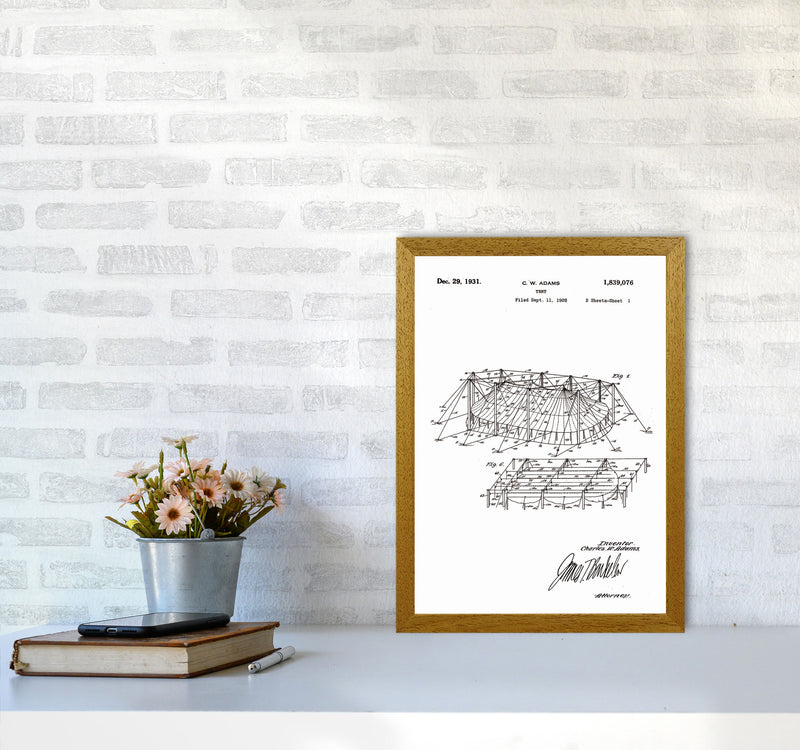 Carnival Tent Patent Art Print by Jason Stanley A3 Print Only