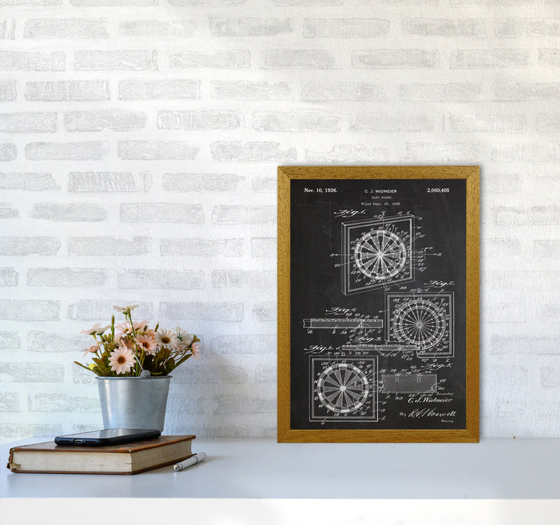 Dart Board Patent Art Print by Jason Stanley A3 Print Only