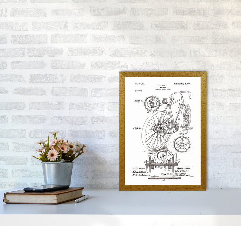 Bicycle Patent Art Print by Jason Stanley A3 Print Only