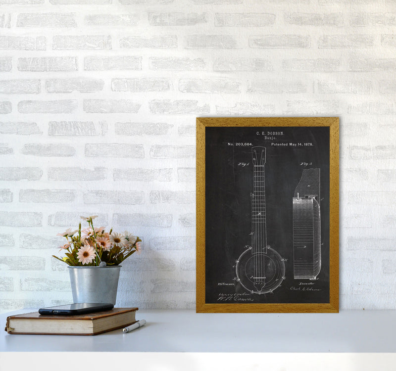 Banjo Patent Art Print by Jason Stanley A3 Print Only