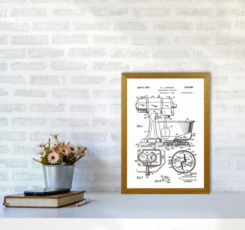 Mixer Patent Art Print by Jason Stanley A3 Print Only