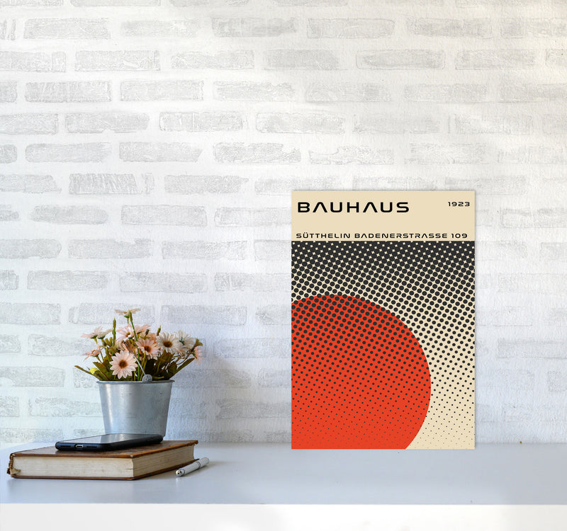 Bauhaus Geometric Red Vibe II Art Print by Jason Stanley A3 Black Frame