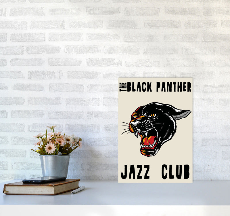 Black Panther Jazz Club II Art Print by Jason Stanley A3 Black Frame