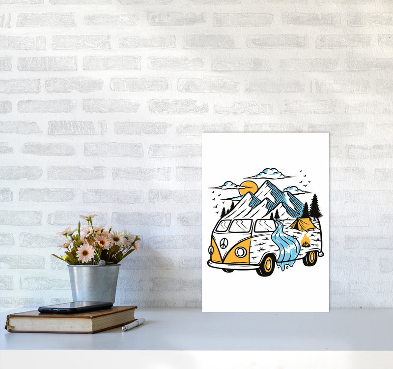 Home Is Where You Park It Art Print by Jason Stanley A3 Black Frame