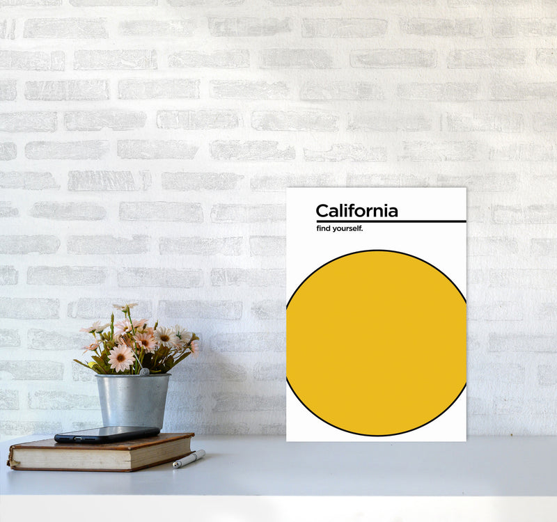 California Find Yourself Art Print by Jason Stanley A3 Black Frame