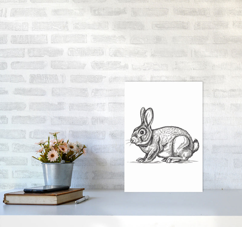 Watch Out For The Bunny Art Print by Jason Stanley A3 Black Frame