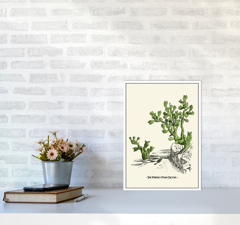 The Prickly Pear Cactus Art Print by Jason Stanley A3 Black Frame