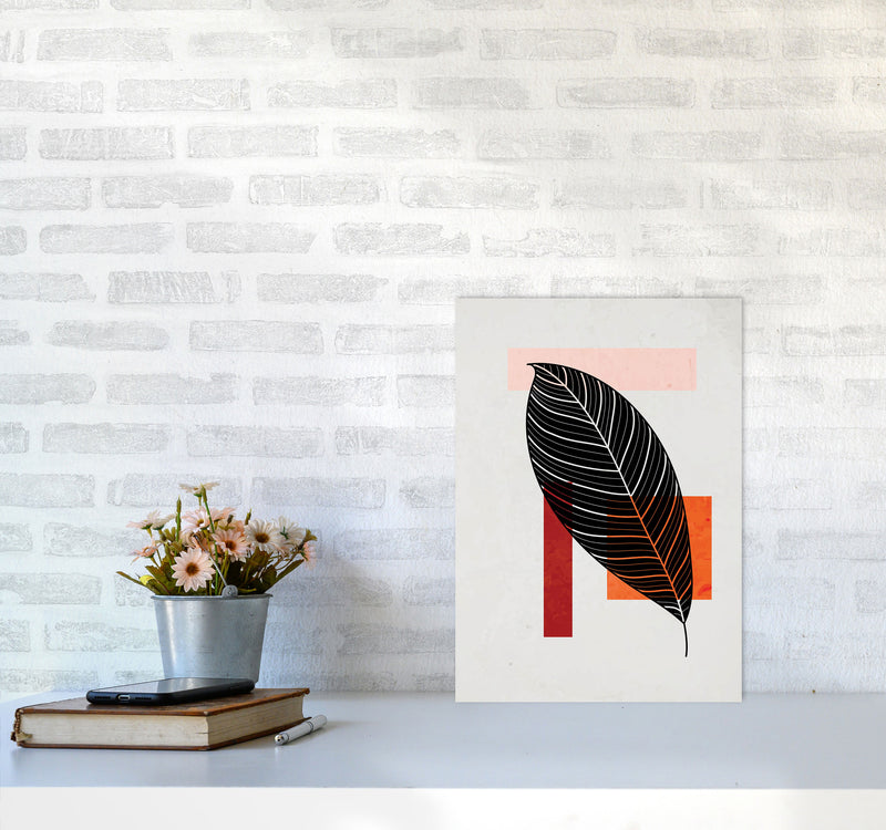 Abstract Leaf Vibe IIII Art Print by Jason Stanley A3 Black Frame