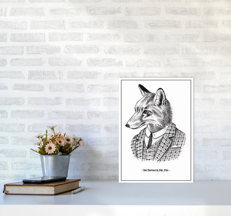 The Fantastic Mr. Fox Art Print by Jason Stanley A3 Black Frame