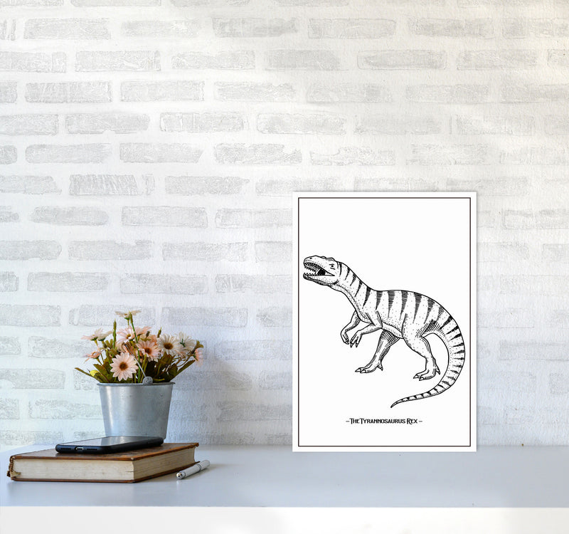 The Tyrannosaurus Rex Art Print by Jason Stanley A3 Black Frame