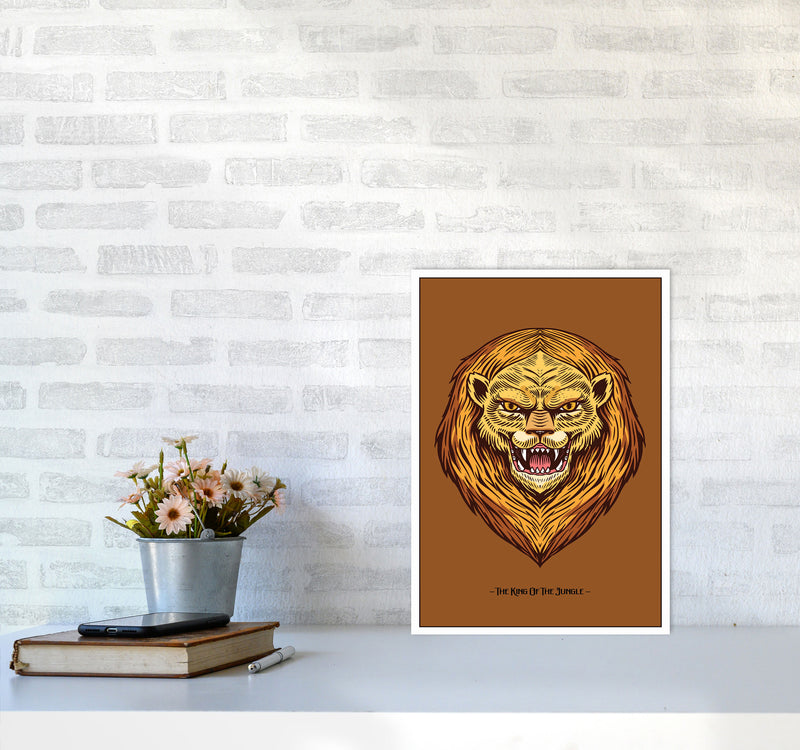 The King Of The Jungle Art Print by Jason Stanley A3 Black Frame