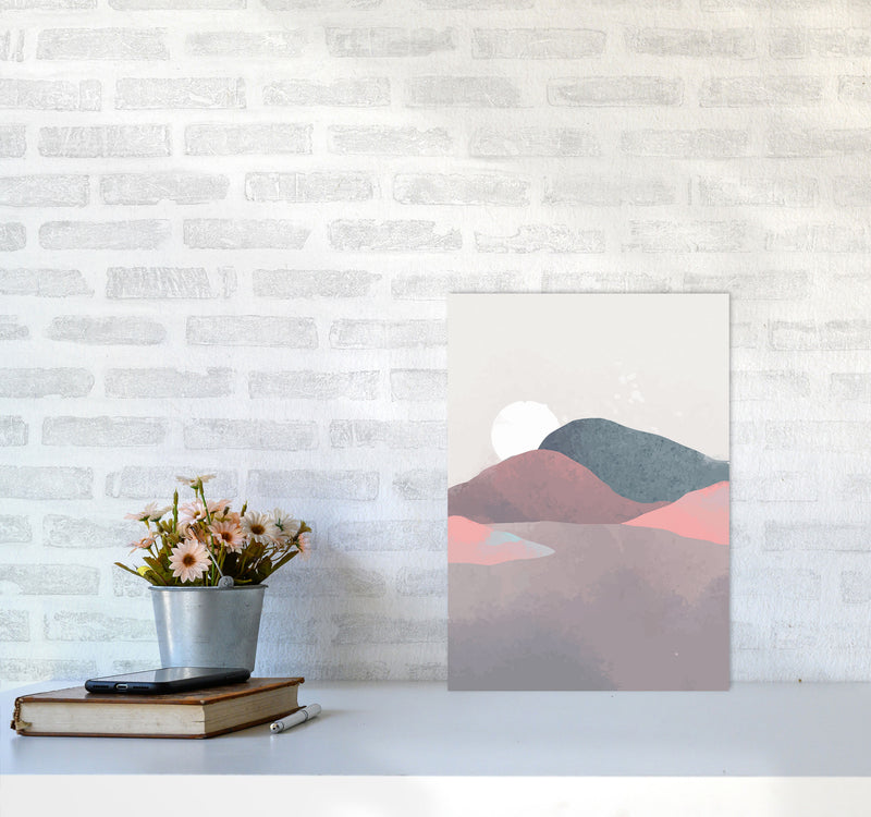 Minimal Landscape 3 Art Print by Jason Stanley A3 Black Frame