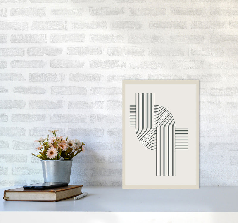 Modern Geometric 3 Art Print by Jason Stanley A3 Black Frame