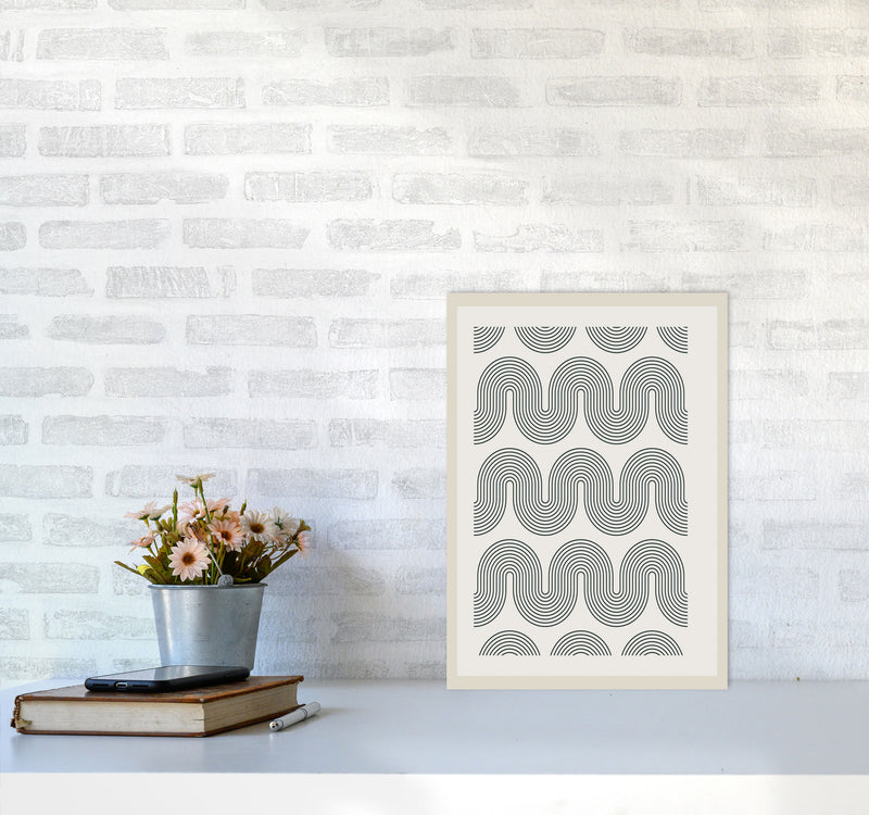 Modern Geometric 2 Art Print by Jason Stanley A3 Black Frame