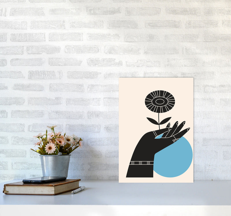 Abstract Hand III Art Print by Jason Stanley A3 Black Frame