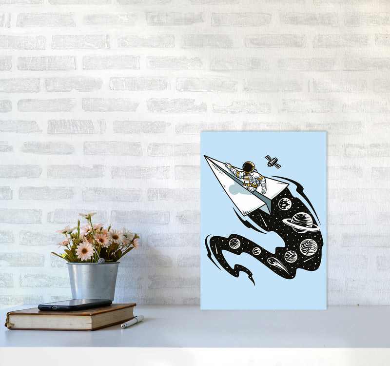 Flying Thru Space Art Print by Jason Stanley A3 Black Frame