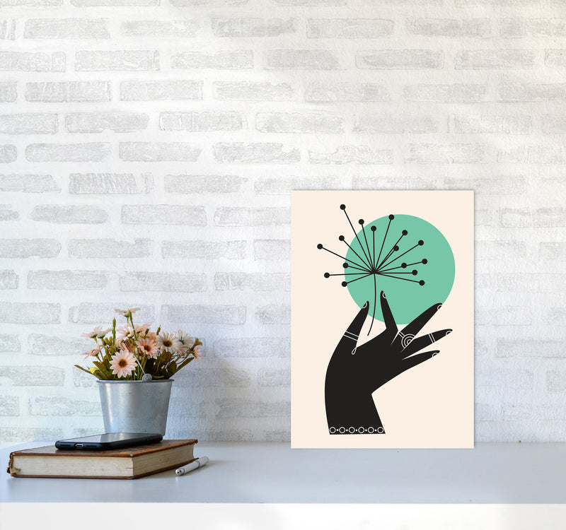 Abstract Hand II Art Print by Jason Stanley A3 Black Frame