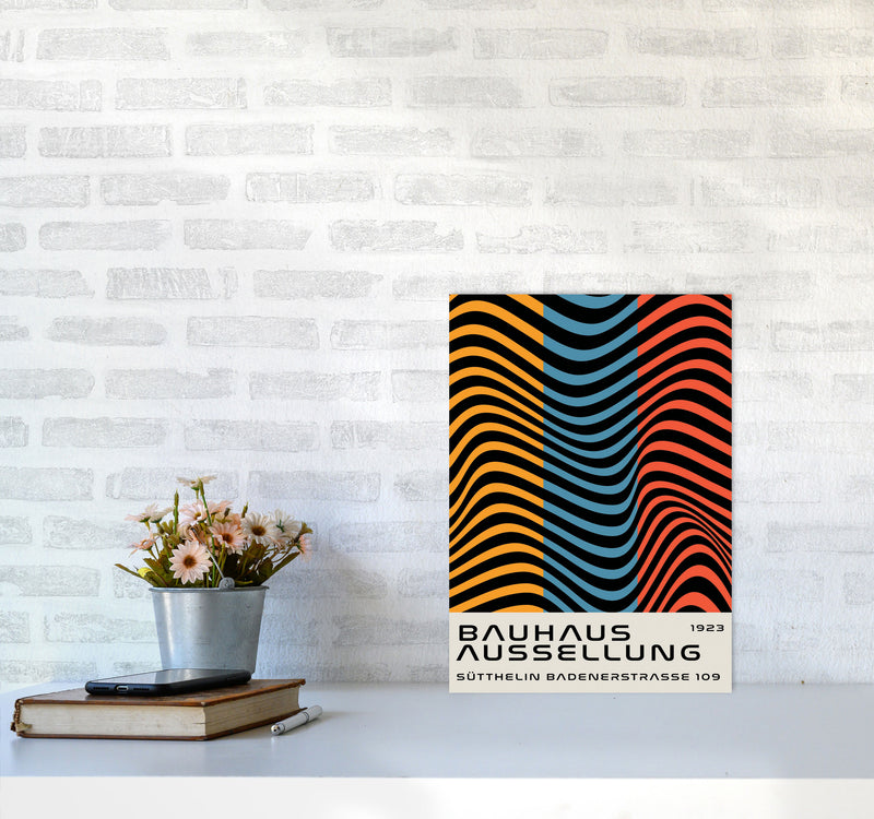 Bauhaus Tri-Color Art Print by Jason Stanley A3 Black Frame