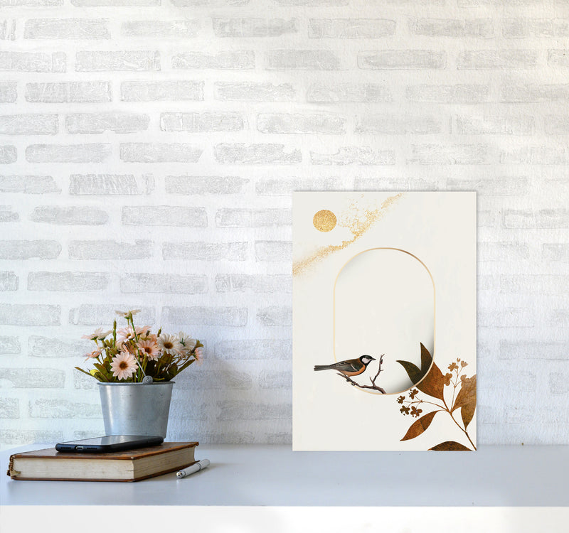 Bird On A Branch Art Print by Jason Stanley A3 Black Frame