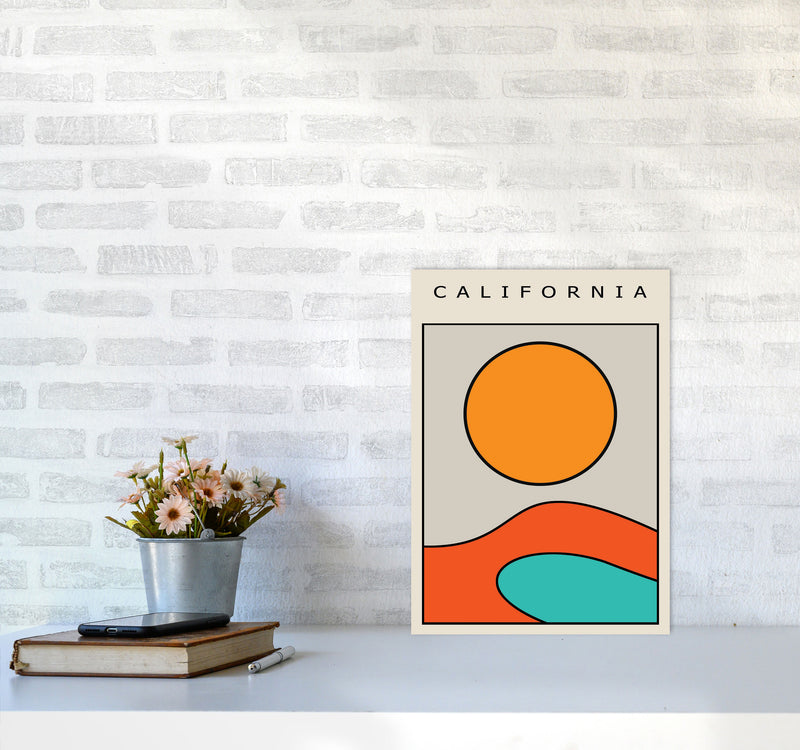 California Vibe Art Print by Jason Stanley A3 Black Frame