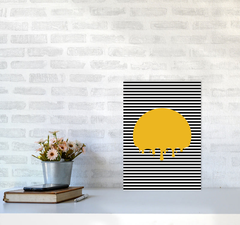 The Melting Sun Art Print by Jason Stanley A3 Black Frame