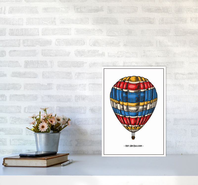 Hot Air Balloon Art Print by Jason Stanley A3 Black Frame