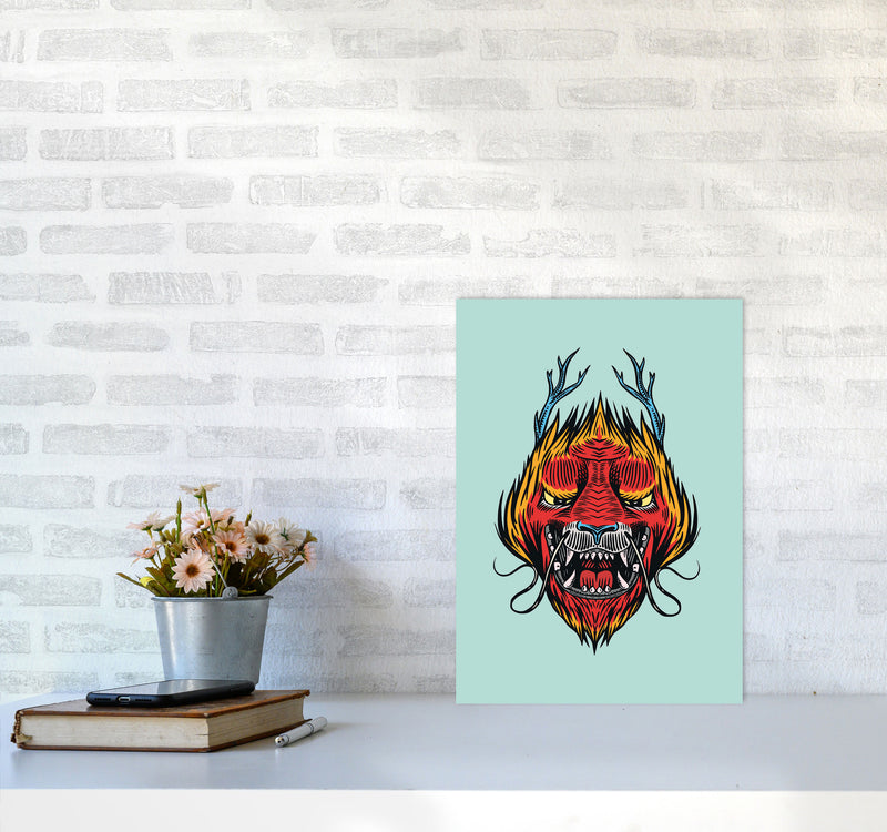 Chinese Dragon Art Print by Jason Stanley A3 Black Frame