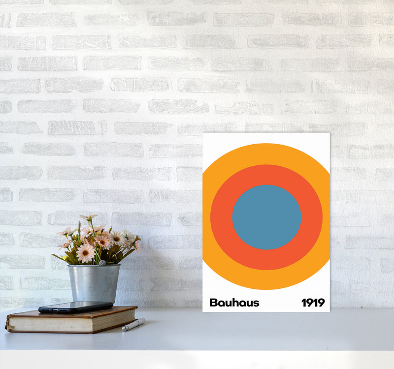 Bauhaus Circle Art Print by Jason Stanley A3 Black Frame