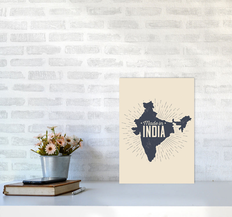 Made In India Art Print by Jason Stanley A3 Black Frame