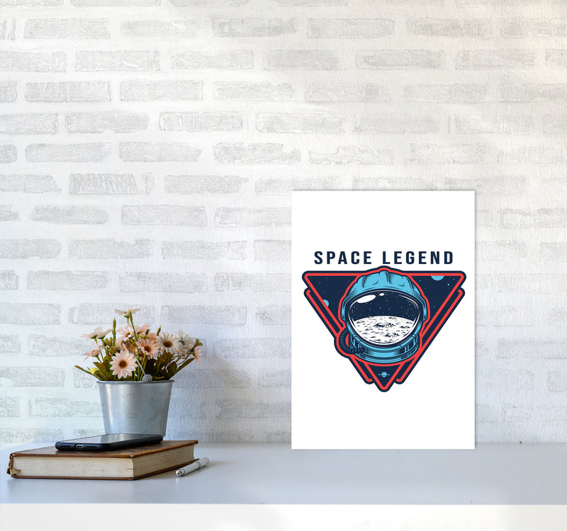 Space Legend Art Print by Jason Stanley A3 Black Frame