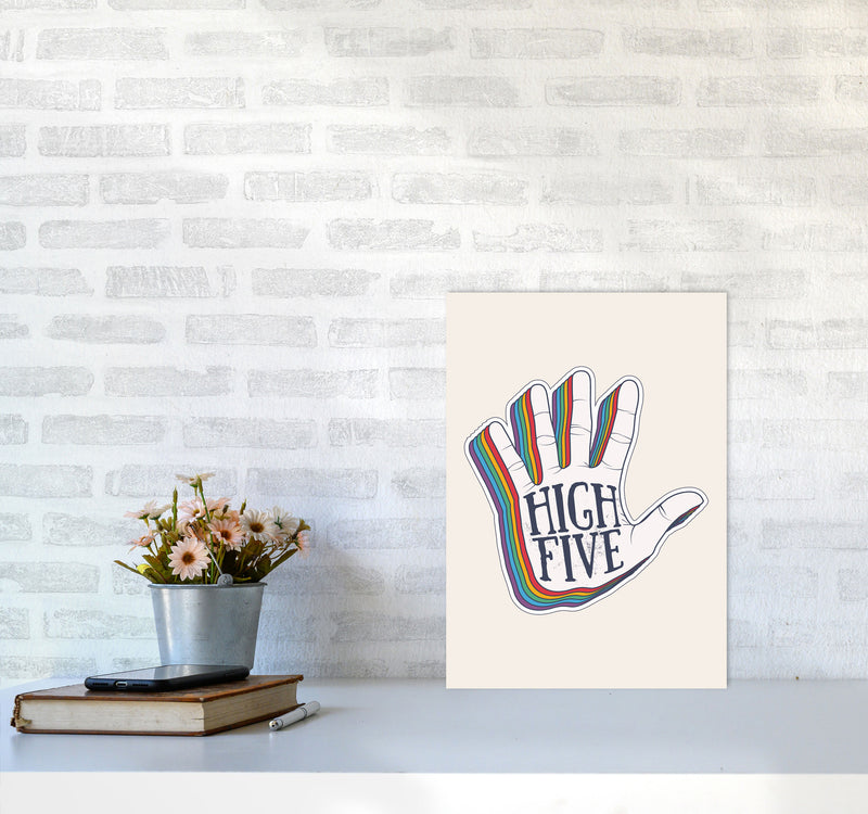 High Five!! Art Print by Jason Stanley A3 Black Frame