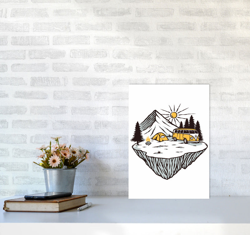 Camp Vibes Art Print by Jason Stanley A3 Black Frame