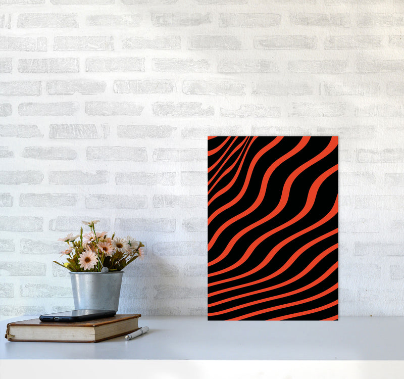 Red Vibes Art Print by Jason Stanley A3 Black Frame