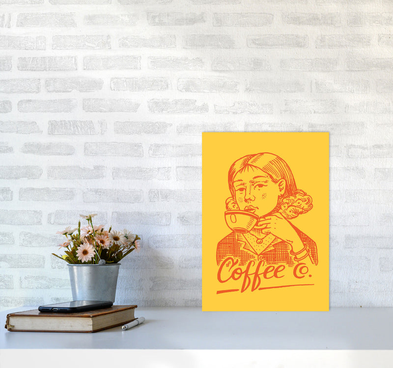 Coffee Art Print by Jason Stanley A3 Black Frame