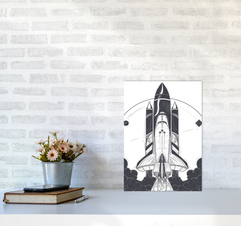 Blastoff! Art Print by Jason Stanley A3 Black Frame